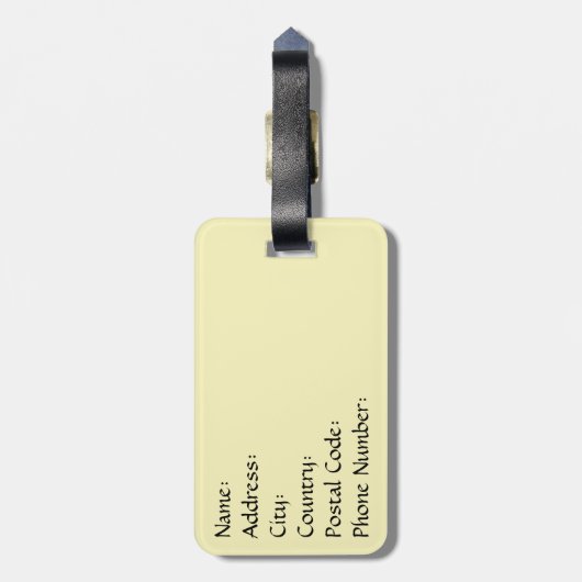 Paris Gepäckanhänger (Rückseite vertikal)