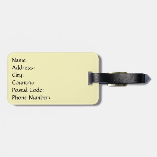 Paris Gepäckanhänger (Rückseite horizontal)