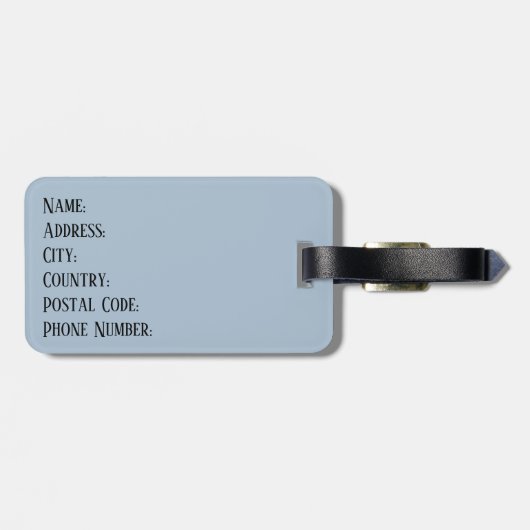 Paris Gepäckanhänger (Rückseite horizontal)