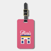 Paris Gepäcktag Gepäckanhänger (Vorderseite vertikal)