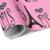 Paris Geschenkpapier (Rolleneckpunkt)