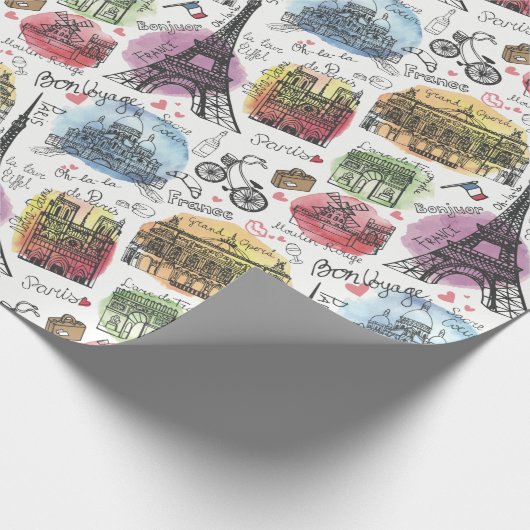 Paris Geschenkpapier (Ecke)
