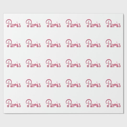 Paris Geschenkpapier (Flach)