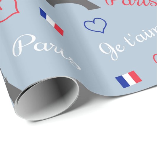 Paris Geschenkpapier (Rolleneckpunkt)
