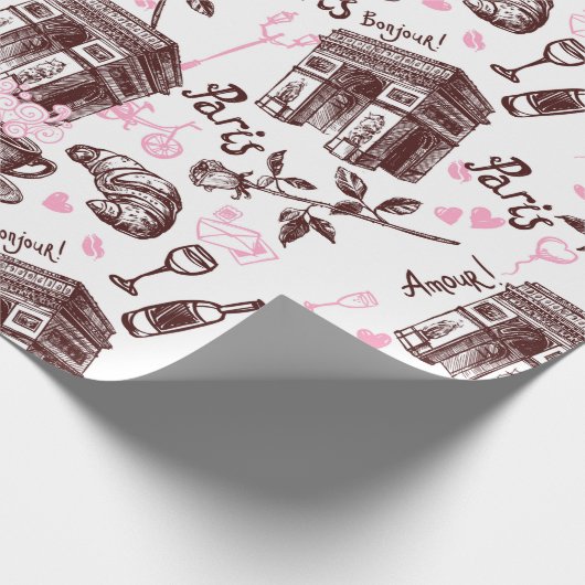 Paris Geschenkpapier (Ecke)
