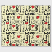 Paris Geschenkpapier (Flach)