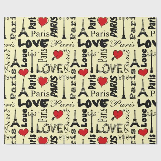 Paris Geschenkpapier (Flach)
