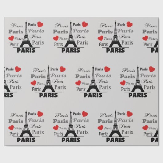Paris Geschenkpapier (Flach)
