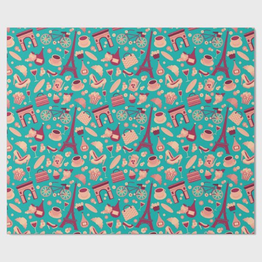 Paris Geschenkpapier (Flach)