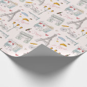 Paris-Geschenkpapier, Eiffelturm-Geschenkverpackun Geschenkpapier (Ecke)