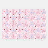 Paris-Geschenkpapier, Eiffelturm-Geschenkverpackun Geschenkpapier Set (Vorderseite)