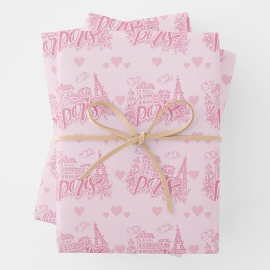 Paris-Geschenkpapier Geschenkpapier Set (Beispiel)