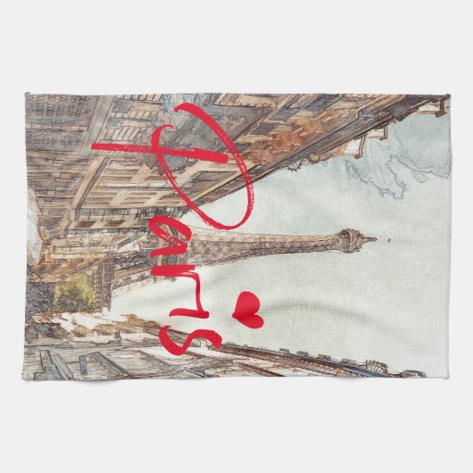 Paris Geschirrtuch (Horizontal)