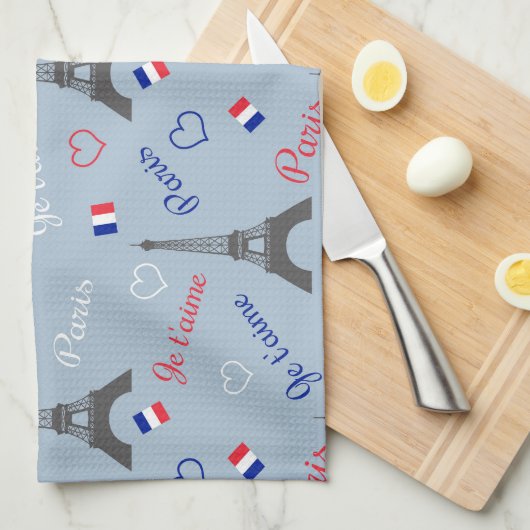 Paris Geschirrtuch (Viertel Falte)