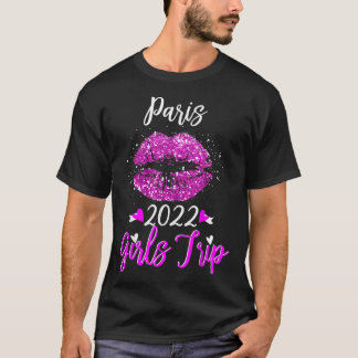 Paris Girls Trip 2022 Urlaub Rosa Lipno T-Shirt