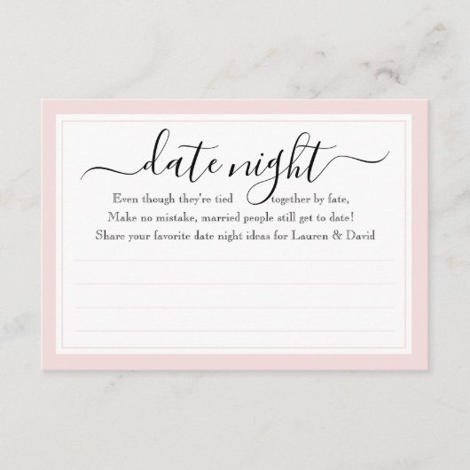 Paris Glam Datum Nachtkarten | BRAUTPARTY Begleitkarte (Vorderseite)