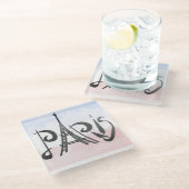 Paris Glass Untersetzer (Schrägansicht)