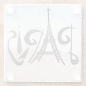 Paris Glass Untersetzer (Rückseite)