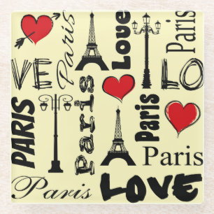 Paris Glasuntersetzer