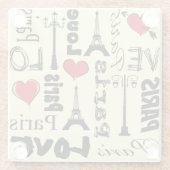 Paris Glasuntersetzer (Rückseite)