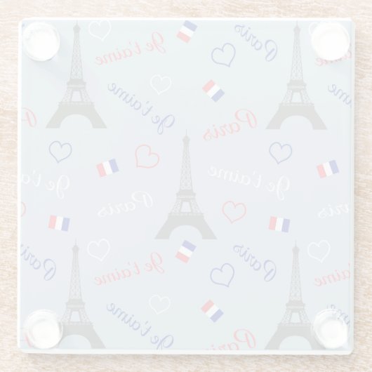 Paris Glasuntersetzer (Rückseite)