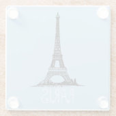Paris Glasuntersetzer (Rückseite)