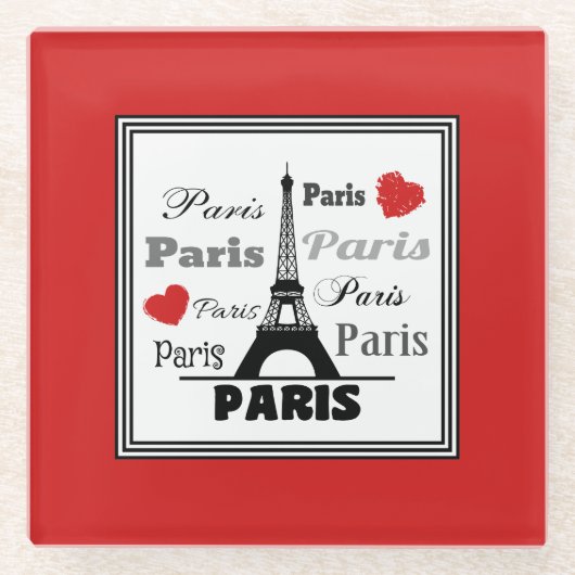 Paris Glasuntersetzer (Vorderseite)