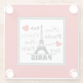 Paris Glasuntersetzer (Rückseite)