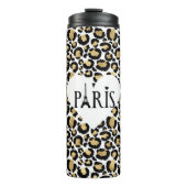 Paris Gold Leopard Thermosbecher (Vorderseite)