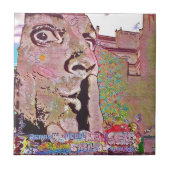 Paris-Graffiti Pomipidou Museum Fliese (Vorderseite)