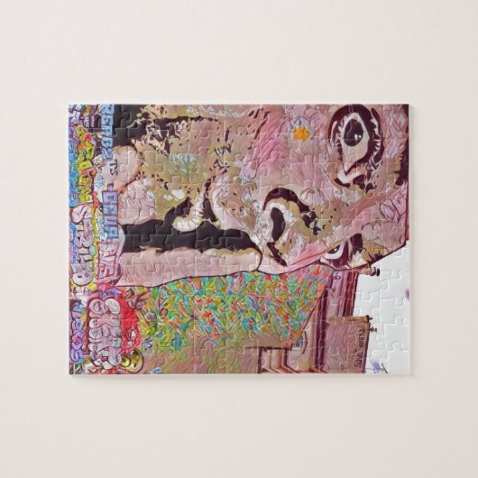 Paris-Graffiti Pomipidou Museum Puzzle (Horizontal)