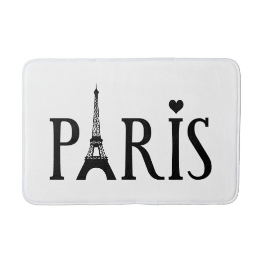 Paris - Grafik Badematte (Vorderseite)