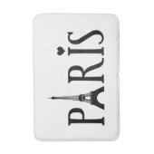 Paris - Grafik Badematte (Vorderseite Vertikal)