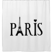 Paris - Grafik Duschvorhang (Vorderseite)