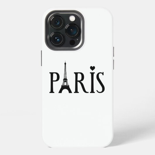 Paris - Grafik iPhone Hülle (Hinten)