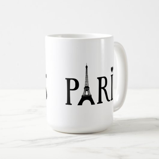 Paris - Grafik Kaffeetasse (VorderseiteRechts)
