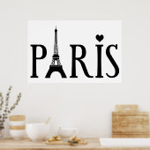 Paris - Grafik Poster (Küche)