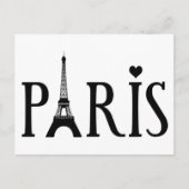 Paris - Grafik Postkarte (Vorderseite)