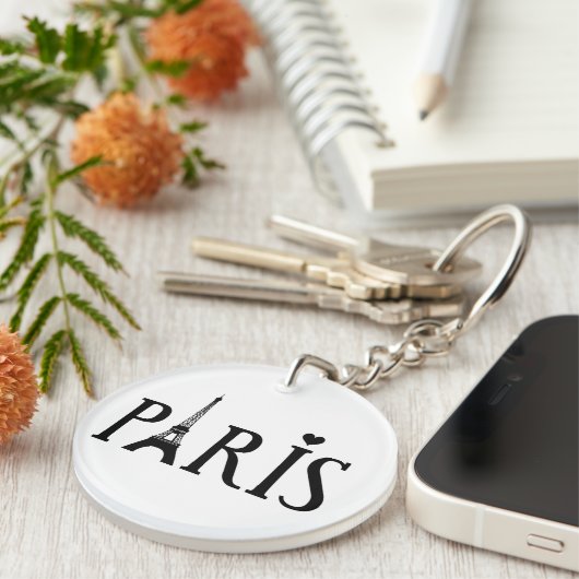 Paris - Grafik Schlüsselanhänger (Vorderseite rechts)