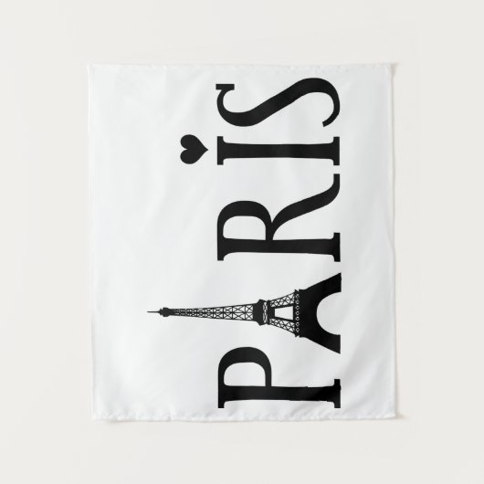 Paris - Grafik Wandteppich (Vorderseite)