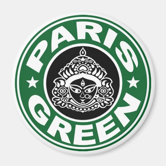 Paris Green Durga Magnet (Vorne)