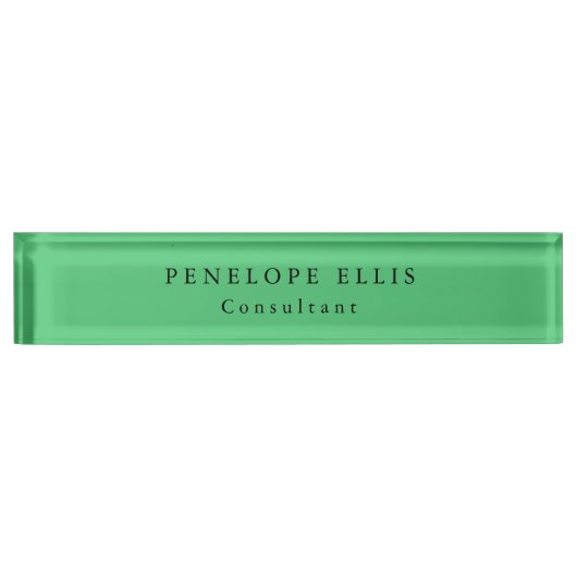 Paris Green Einzigartig Original Classic Beruflich Namensplakette (Vorderseite)