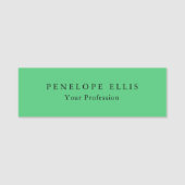 Paris Green Einzigartig Original Classic Beruflich Namensschild (Vorderseite)