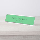 Paris Green Einzigartig Original Classic Beruflich Schreibtischnamensplakette (Vorderseite )