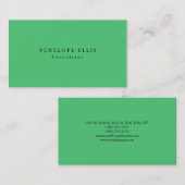 Paris Green Einzigartig Original Classic Beruflich Visitenkarte (Vorne/Hinten)