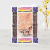 PARIS GREETINGS KARTE (Gelbe Blume)