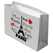 Paris Große Geschenktüte (Rückseite Schrägansicht)