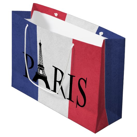 Paris Große Geschenktüte (Vorderseite Schrägansicht)