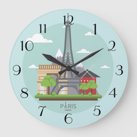 Paris Große Wanduhr (Vorderseite)