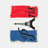 Paris grunge fleecedecke (Vorderseite)